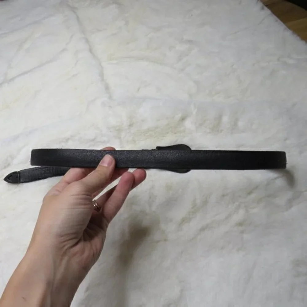 RICCARDO FORCONI‎ black embelished belt
